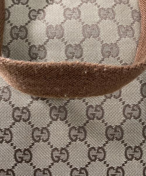 GUCCI（グッチ）GUCCI (グッチ) GGキャンバストートバッグ ブラウンの古着・服飾アイテム