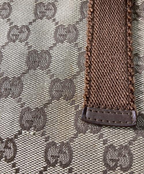 GUCCI（グッチ）GUCCI (グッチ) GGキャンバストートバッグ ブラウンの古着・服飾アイテム