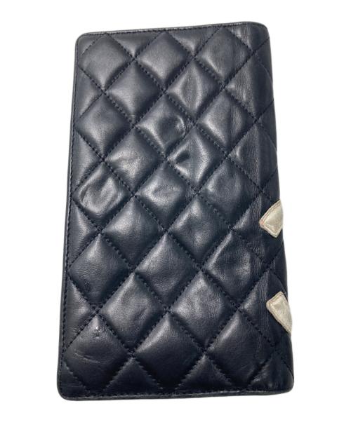 CHANEL（シャネル）CHANEL (シャネル) カンボンライン ココマーク長財布 ブラックの古着・服飾アイテム