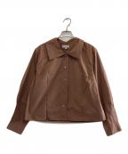 MARGARET HOWELLマーガレットハウエル）の古着「MATT COTTON POLIN　578-3153006」｜ブラウン