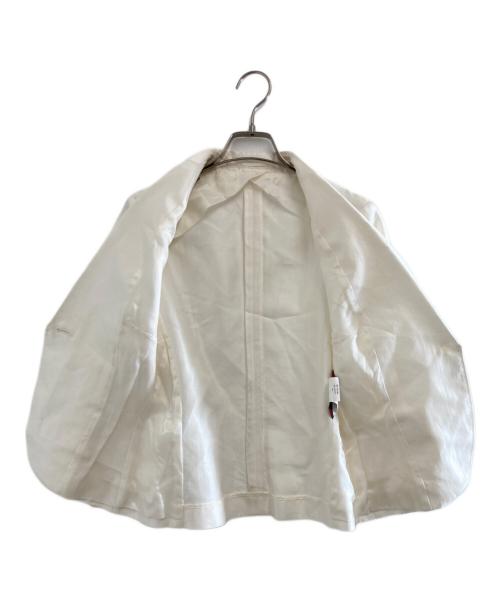 MaxMara（マックスマーラ）MaxMara (マックスマーラ) コットンシルクテーラードジャケット ホワイト サイズ:40の古着・服飾アイテム