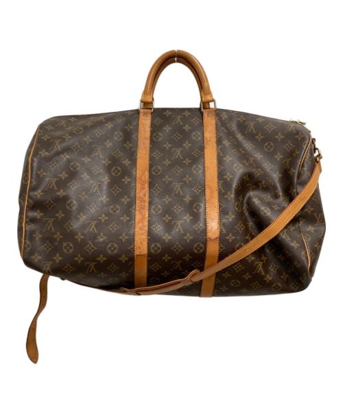 LOUIS VUITTON（ルイ ヴィトン）LOUIS VUITTON (ルイ ヴィトン) キーポル・バンドリエール55/ボストンバッグ ブラウンの古着・服飾アイテム