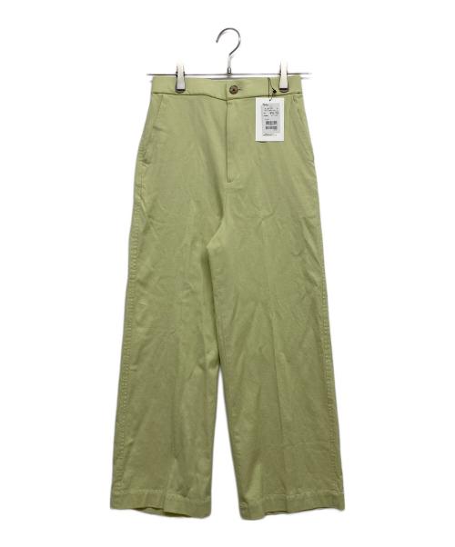 MACPHEE（マカフィー）MACPHEE (マカフィー) コットンレーヨンリネンストレッチ ストレートパンツ グリーン サイズ:32 未使用品の古着・服飾アイテム