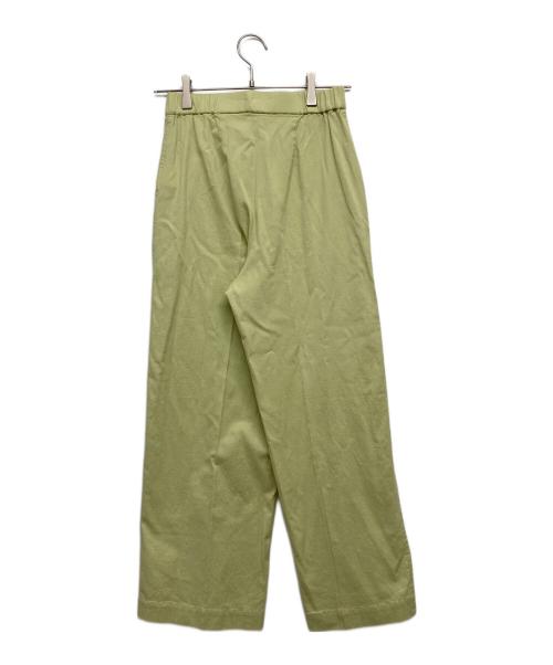 MACPHEE（マカフィー）MACPHEE (マカフィー) コットンレーヨンリネンストレッチ ストレートパンツ グリーン サイズ:32 未使用品の古着・服飾アイテム