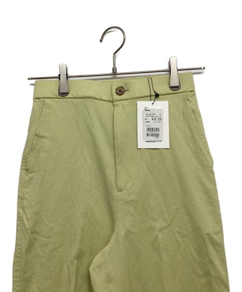 MACPHEE（マカフィー）MACPHEE (マカフィー) コットンレーヨンリネンストレッチ ストレートパンツ グリーン サイズ:32 未使用品の古着・服飾アイテム