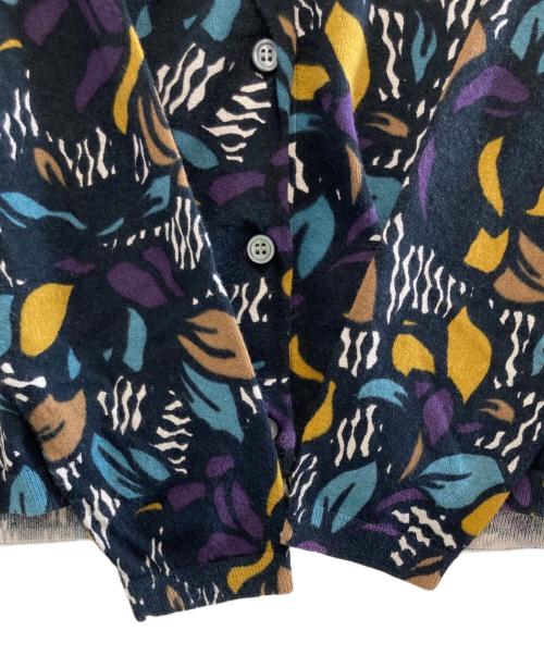 'S Max Mara（エスマックスマーラ）'S Max Mara (エスマックスマーラ) 総柄ニットカーディガン ブラック サイズ:-の古着・服飾アイテム