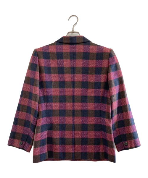 Christian Dior PRET-A-PORTER（クリスチャンディオールプレタポルテ）Christian Dior PRET-A-PORTER (クリスチャンディオールプレタポルテ) テーラードジャケット レッド サイズ:−の古着・服飾アイテム