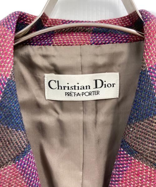 Christian Dior PRET-A-PORTER（クリスチャンディオールプレタポルテ）Christian Dior PRET-A-PORTER (クリスチャンディオールプレタポルテ) テーラードジャケット レッド サイズ:−の古着・服飾アイテム