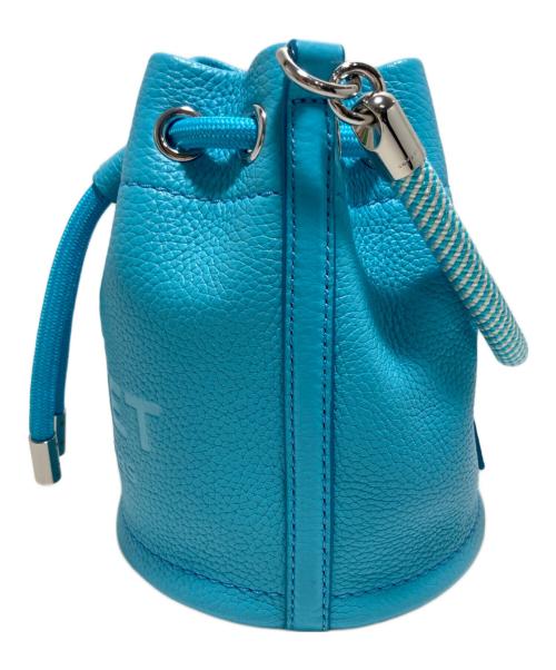 MARC JACOBS（マークジェイコブス）MARC JACOBS (マークジェイコブス) THE LEATHER BUCKET BAG スカイブルーの古着・服飾アイテム