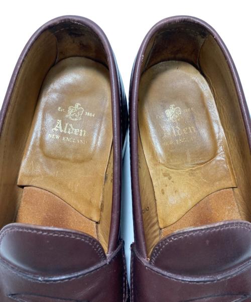 Alden（オールデン）ALDEN (オールデン) カーフレザーコインローファー ブラウン サイズ:7Eの古着・服飾アイテム