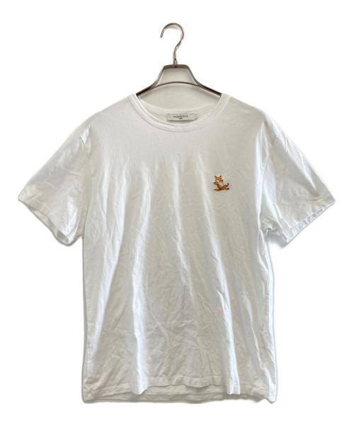 maison kitsune（メゾンキツネ）MAISON KITSUNE (メゾンキツネ) Tシャツ ホワイト サイズ:Lの古着・服飾アイテム