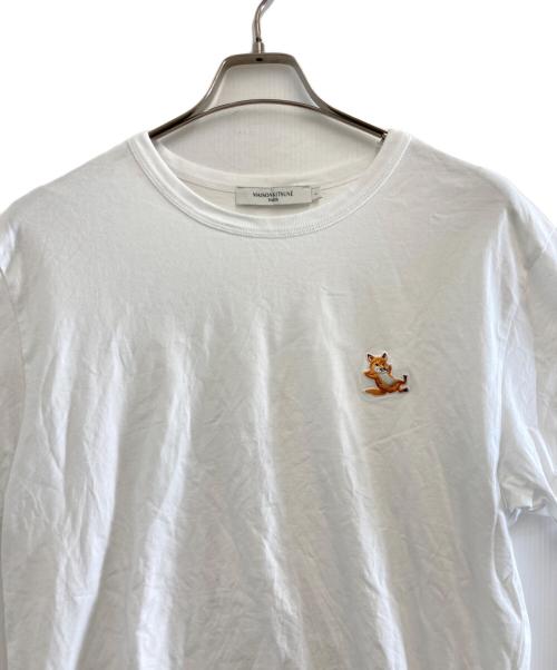 maison kitsune（メゾンキツネ）MAISON KITSUNE (メゾンキツネ) Tシャツ ホワイト サイズ:Lの古着・服飾アイテム