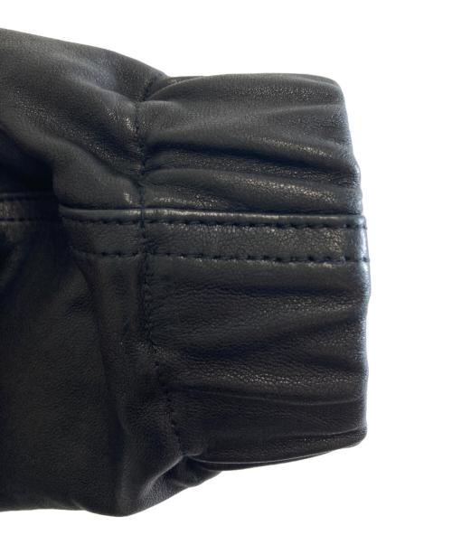 EDIFICE（エディフィス）EDIFICE (エディフィス) A2 レザーショートブルゾン ブラック サイズ:Mの古着・服飾アイテム