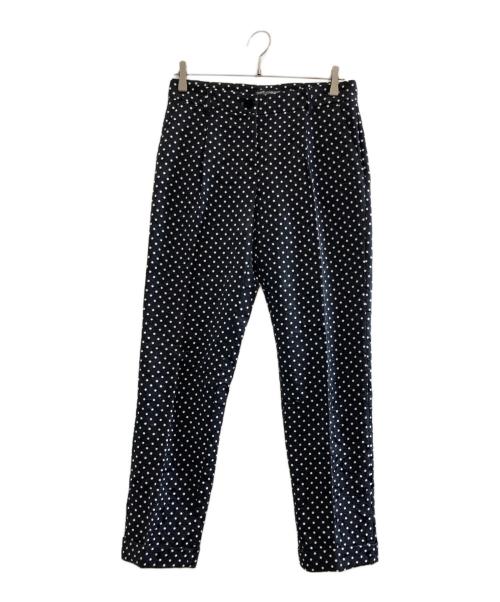 DOLCE & GABBANA（ドルチェ＆ガッバーナ）DOLCE & GABBANA (ドルチェ＆ガッバーナ) ドット柄ジャガードパンツ ブラック サイズ:40の古着・服飾アイテム