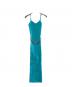 MICHAEL KORS（マイケルコース）の古着「Ribbed Stretch Viscose Belted Bustier Dress」｜スカイブルー