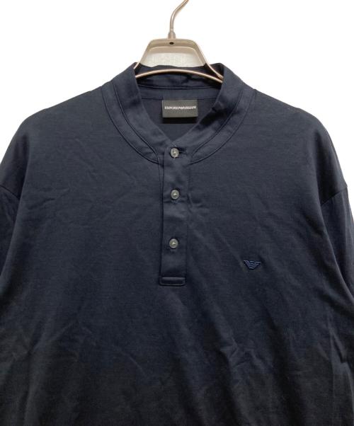 EMPORIO ARMANI（エンポリオ アルマーニ）EMPORIO ARMANI (エンポリオ アルマーニ) シャツ ネイビー サイズ:XLの古着・服飾アイテム