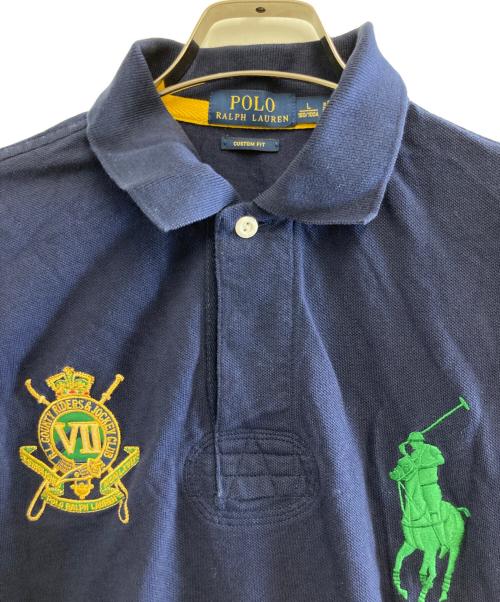POLO RALPH LAUREN（ポロ・ラルフローレン）POLO RALPH LAUREN (ポロ・ラルフローレン) ビッグポニーポロシャツ ネイビー サイズ:Lの古着・服飾アイテム