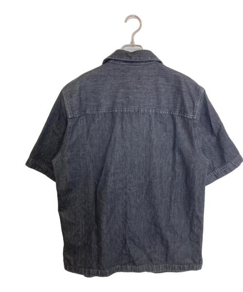 DIESEL（ディーゼル）DIESEL (ディーゼル) デニムオープンカラーシャツ/D-PAROSHORT ブラック サイズ:Mの古着・服飾アイテム