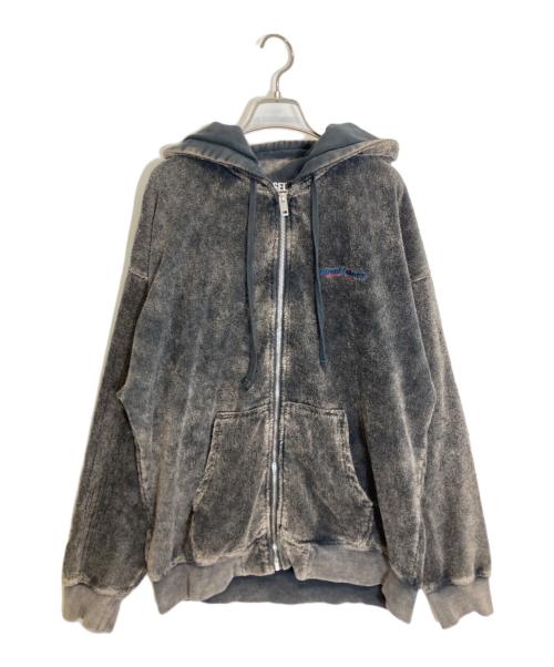 DIESEL（ディーゼル）DIESEL (ディーゼル) ジップパーカー ブラック サイズ:Mの古着・服飾アイテム