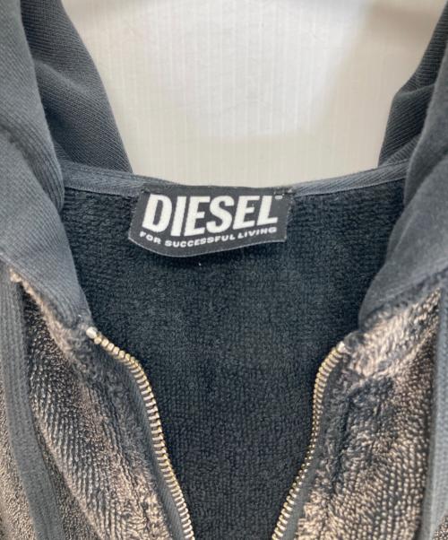 DIESEL（ディーゼル）DIESEL (ディーゼル) ジップパーカー ブラック サイズ:Mの古着・服飾アイテム