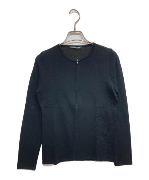 VIVIENNE TAM（ヴィヴィアンタム）VIVIENNE TAM (ヴィヴィアンタム) ニットジャケット ブラックの古着・服飾アイテム
