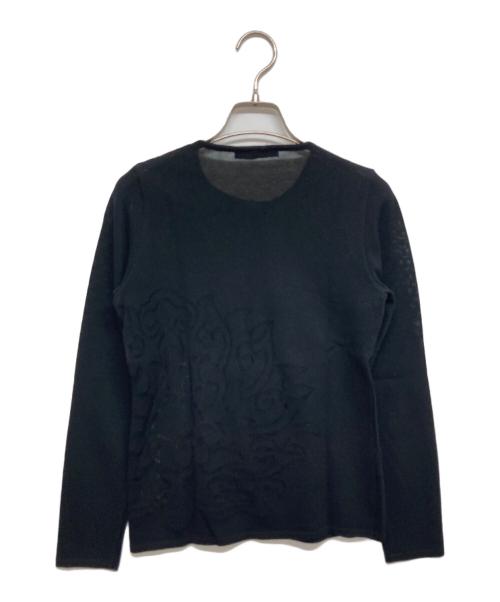 VIVIENNE TAM（ヴィヴィアンタム）VIVIENNE TAM (ヴィヴィアンタム) ニットジャケット ブラックの古着・服飾アイテム