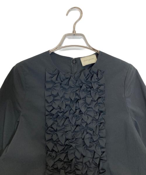 UNITED ARROWS TOKYO（ユナイテッドアローズトウキョウ）UNITED ARROWS TOKYO (ユナイテッドアローズトウキョウ) フリルブラウス/リッチフリル ブラウス ブラック サイズ:FREEの古着・服飾アイテム