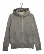 FRED PERRYフレッドペリー）の古着「Loop Back Zip Hoodie」｜グレー