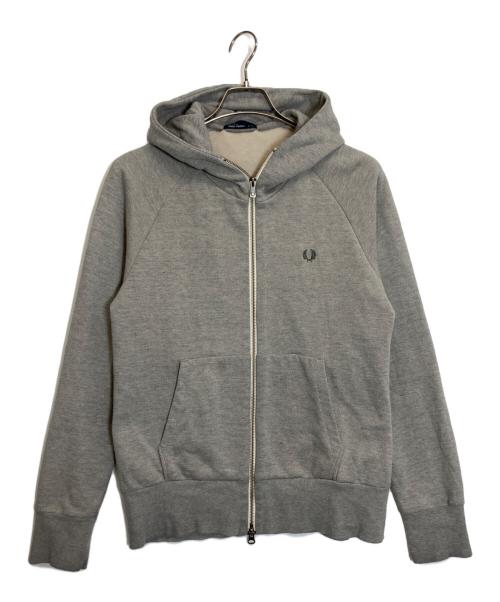 FRED PERRY（フレッドペリー）FRED PERRY (フレッドペリー) Loop Back Zip Hoodie グレー サイズ:Sの古着・服飾アイテム