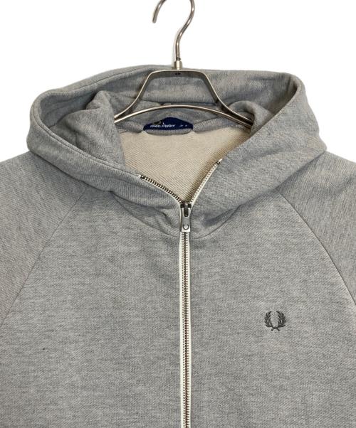 FRED PERRY（フレッドペリー）FRED PERRY (フレッドペリー) Loop Back Zip Hoodie グレー サイズ:Sの古着・服飾アイテム