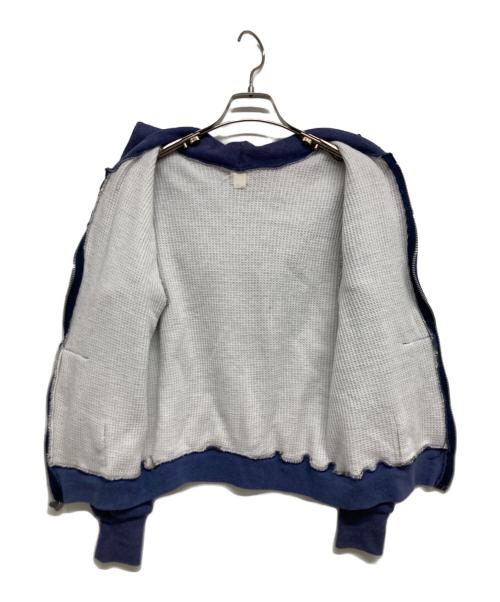 USED（ユーズド）USED (ユーズド) 裏地サーマルジップパーカー ネイビー サイズ:Sの古着・服飾アイテム