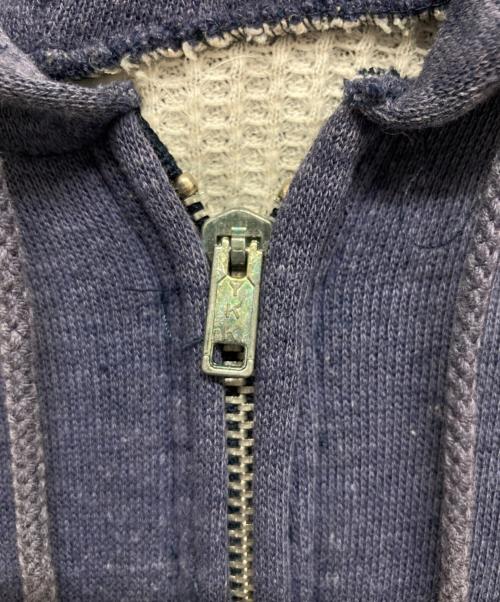 USED（ユーズド）USED (ユーズド) 裏地サーマルジップパーカー ネイビー サイズ:Sの古着・服飾アイテム