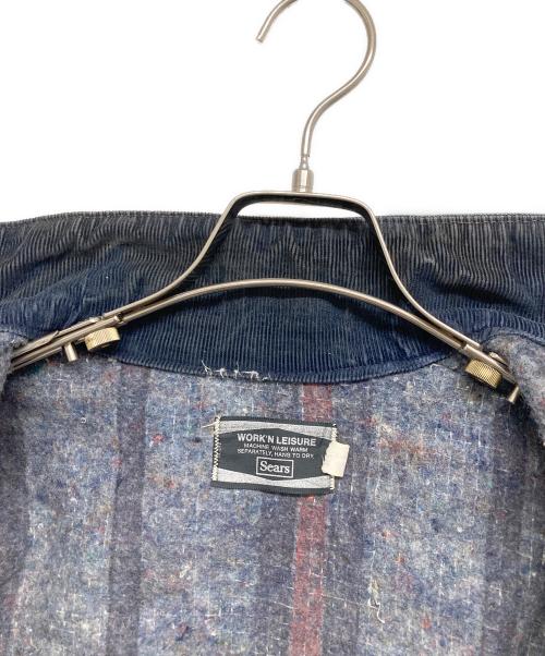 Sears（シアーズ）Sears (シアーズ) 裏地ブランケットデニムカバーオール インディゴ サイズ:34-36の古着・服飾アイテム