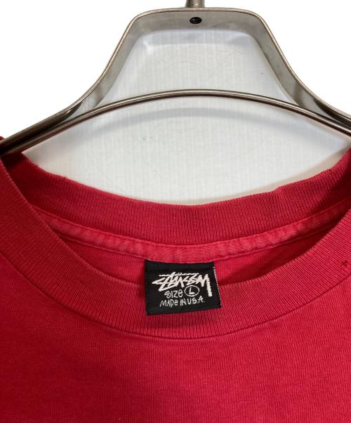 stussy（ステューシー）stussy (ステューシー) Tシャツ レッド サイズ:Lの古着・服飾アイテム
