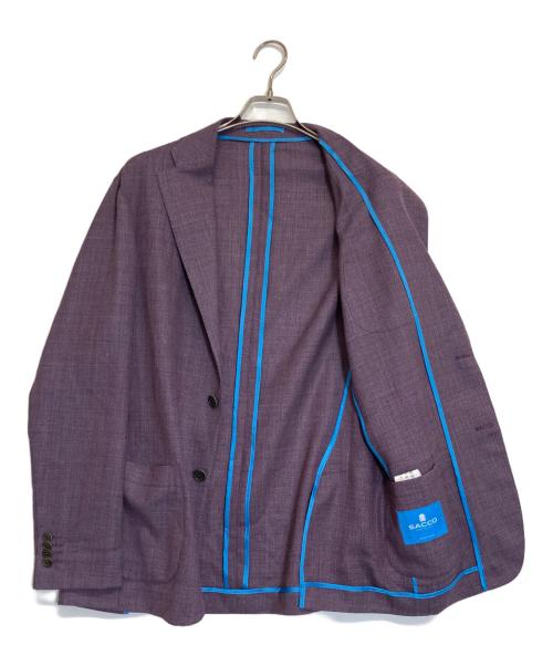 sacco（ザッコ）sacco (ザッコ) テーラードジャケット パープル サイズ:５０の古着・服飾アイテム