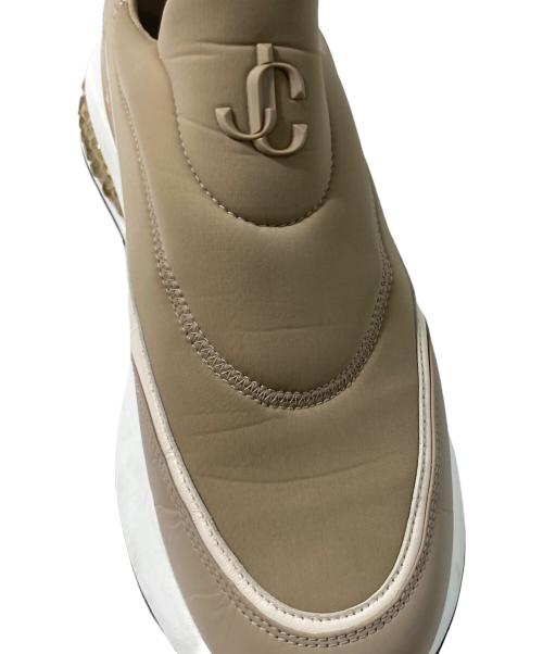 JIMMY CHOO（ジミーチュウ）JIMMY CHOO (ジミーチュウ) スリッポンスニーカー ブラウン サイズ:42の古着・服飾アイテム