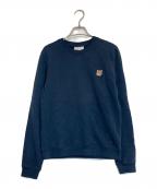 maison kitsuneメゾンキツネ）の古着「FOX HEAD PATCH SWEAT」｜ネイビー