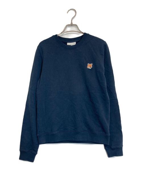 maison kitsune（メゾンキツネ）maison kitsune (メゾンキツネ) FOX HEAD PATCH SWEAT ネイビー サイズ:Sの古着・服飾アイテム