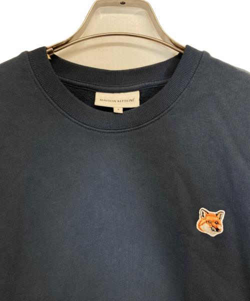 maison kitsune（メゾンキツネ）maison kitsune (メゾンキツネ) FOX HEAD PATCH SWEAT ネイビー サイズ:Sの古着・服飾アイテム
