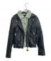 DIESEL（ディーゼル）の古着「バイカーレザージャケット」｜ブラック