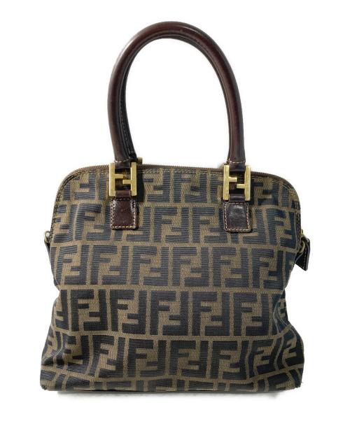 FENDI（フェンディ）FENDI (フェンディ) ズッカ柄ハンドバッグ ブラウンの古着・服飾アイテム