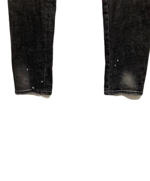 DSQUARED2（ディースクエアード）DSQUARED2 (ディースクエアード) ダメージ加工デニムパンツ ブラック サイズ:46の古着・服飾アイテム