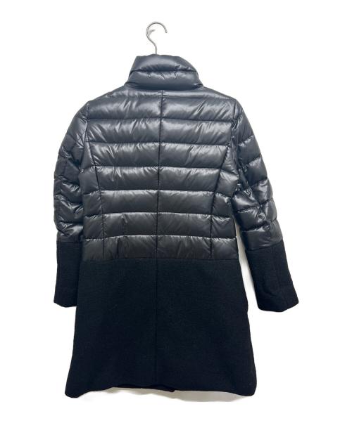 Leilian（レリアン）LEILIAN (レリアン) 異素材ドッキングダウンコート ブラック サイズ:9の古着・服飾アイテム