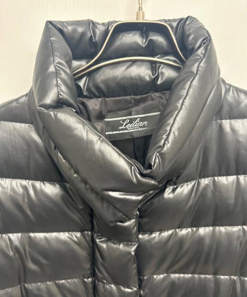 Leilian（レリアン）LEILIAN (レリアン) 異素材ドッキングダウンコート ブラック サイズ:9の古着・服飾アイテム