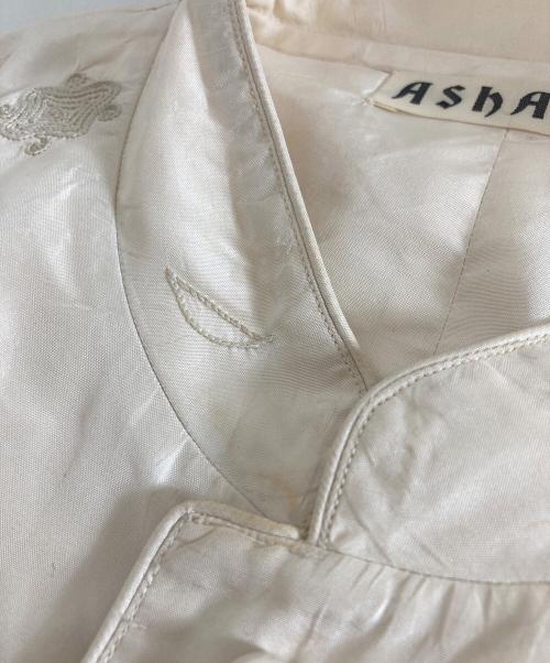 ASHA BY MDS（アシャ バイ エムディーエス）asha by mds (アシャ バイ エムディーエス) ジャケット ホワイト サイズ:-の古着・服飾アイテム