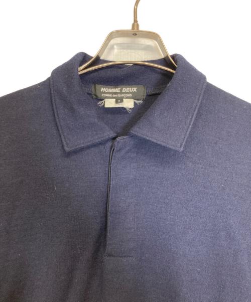 COMME des GARCONS HOMME DEUX（コムデギャルソン オム ドゥ）COMME des GARCONS HOMME DEUX (コムデギャルソン オム ドゥ) ポロシャツ ネイビー サイズ:Sの古着・服飾アイテム
