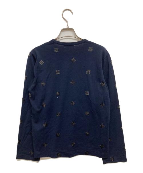 COMME des GARCONS（コムデギャルソン）COMME des GARCONS (コムデギャルソン) スパンコールニット ネイビー サイズ:-の古着・服飾アイテム