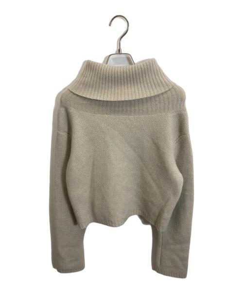 YOHJI YAMAMOTO（ヨウジヤマモト）YOHJI YAMAMOTO (ヨウジヤマモト) タートルネックニット ベージュ サイズ:2の古着・服飾アイテム