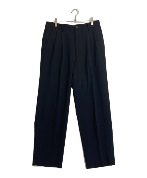 ISSEY MIYAKE MEN（イッセイミヤケメン）ISSEY MIYAKE MEN (イッセイミヤケメン) ウールスラックス ブラック サイズ:Lの古着・服飾アイテム