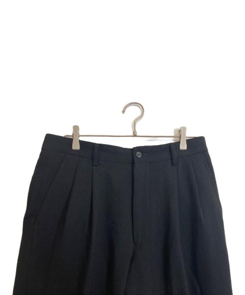 ISSEY MIYAKE MEN（イッセイミヤケメン）ISSEY MIYAKE MEN (イッセイミヤケメン) ウールスラックス ブラック サイズ:Lの古着・服飾アイテム